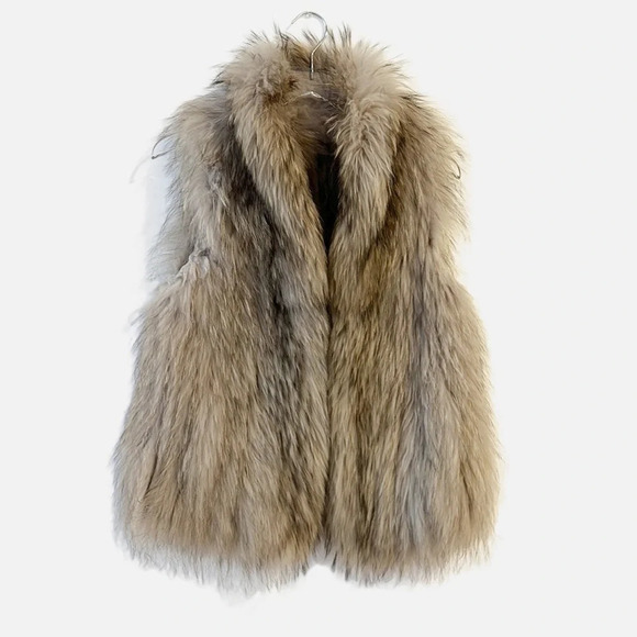 Yves Solomon Genuine Fur Vest Size 36